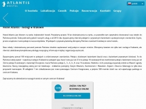 Pokoje w Krakowie tanio w hostelu Atlantis